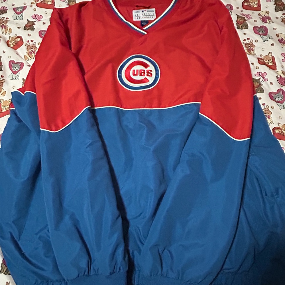 Vintage 90/ Genuine Merchandise Chicago Cubs Red and Blue Windbreaker